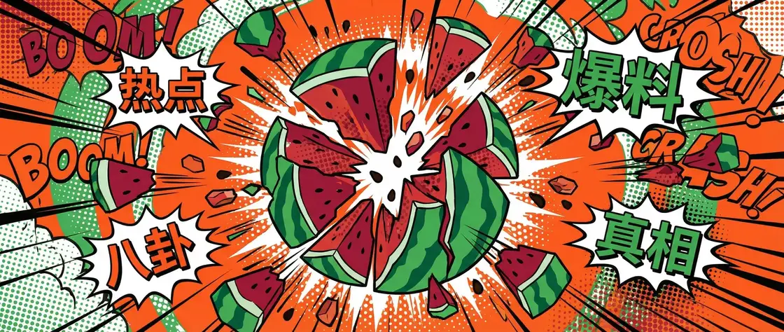 黑润润 今日头瓜爆炸漫画横幅
